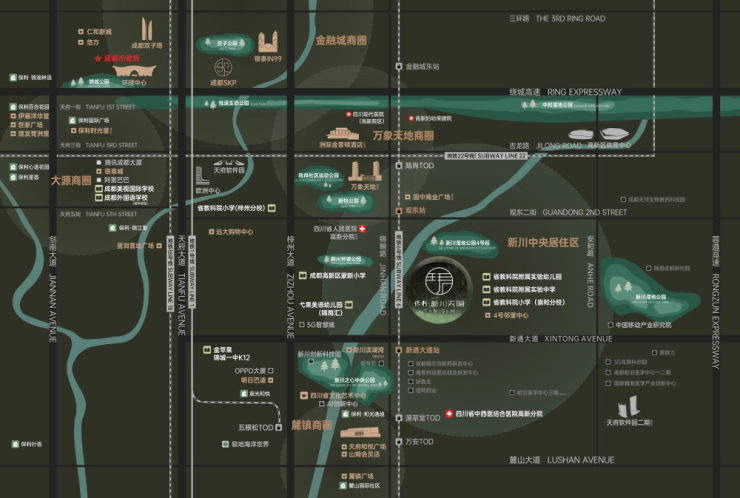 售楼处电话楼盘动态 价格地址项目详情速查攻略EVO视讯成都保利新川天珺(售楼处)欢迎您-(图3)